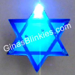 Blinky Lights - Accessories - Body Lights - Christmas - Star of David