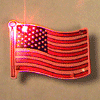 Blinky Lights - American Flag - Large