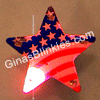 Blinky Lights - Body Lights - American Flag - Star - Flag