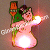 Blinky Lights - Accessories - Body Lights - Christmas - Snowman - Broom